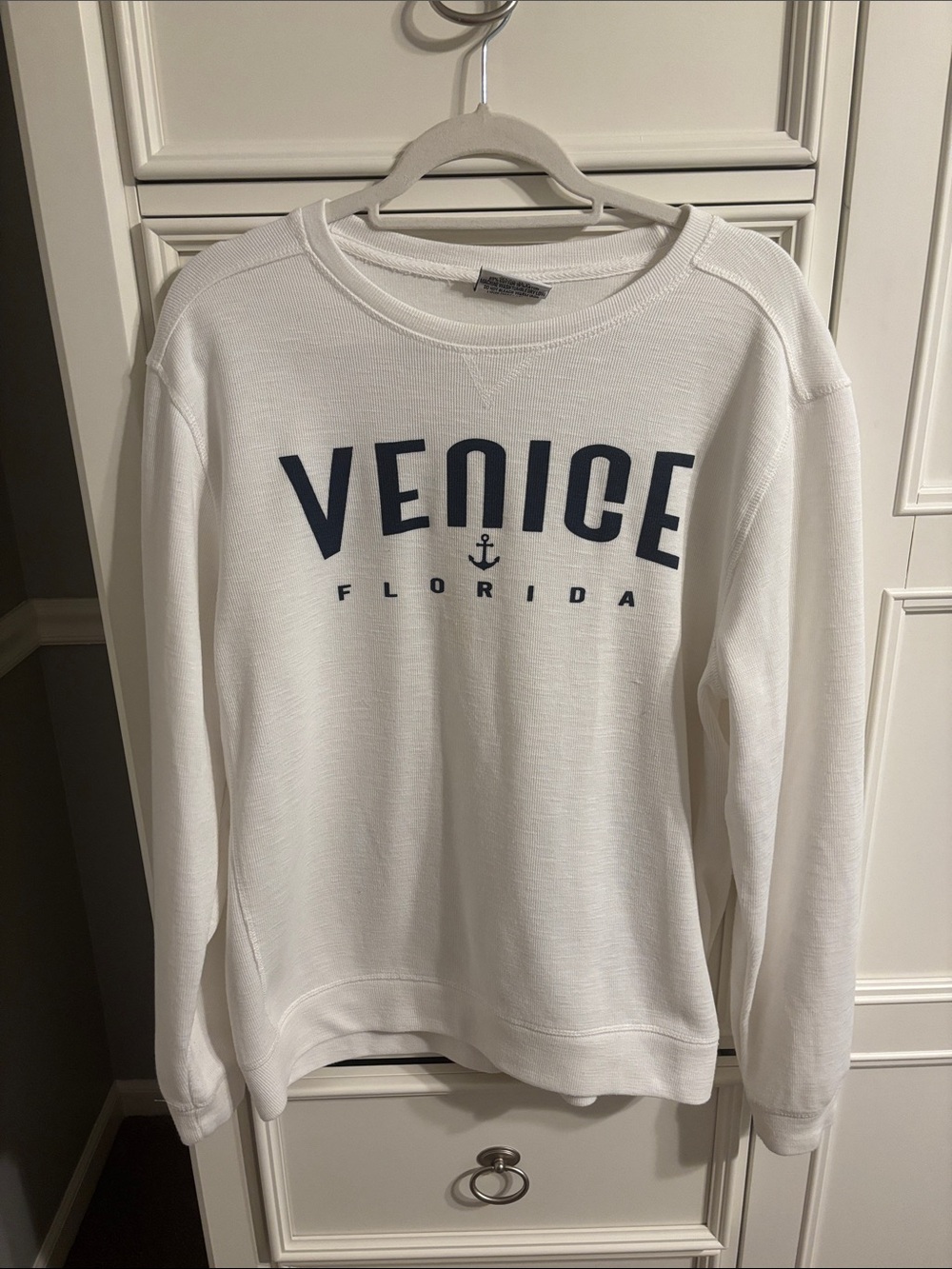 White "Venice Florida" Crewneck Sweater